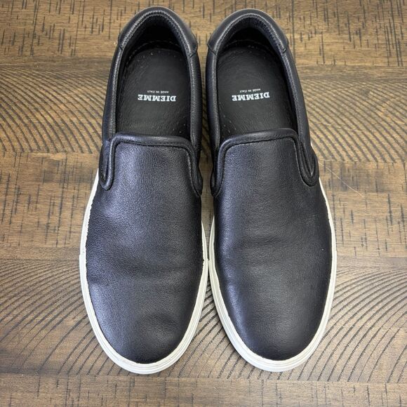 Diemme Garda Slip On Leather Low Top Sneakers Men US 10 Black Shoes EU 43 main image 8